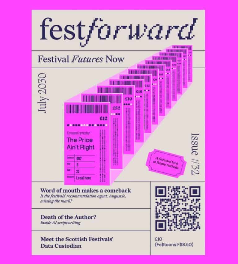 Festforward set out as a magazine cover